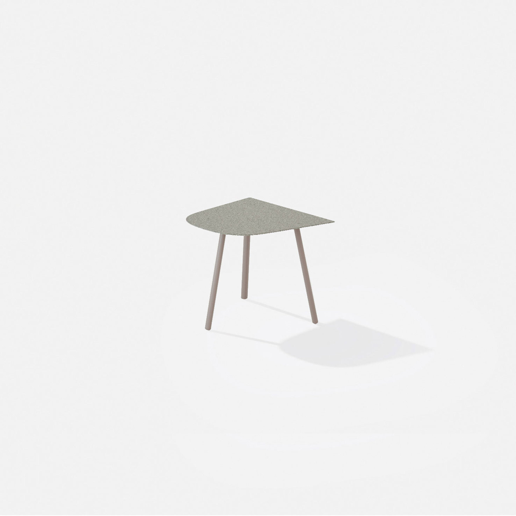 Mosaiko | Small table with top in speckled aluminium Mosaiko | Small table with top in speckled aluminium