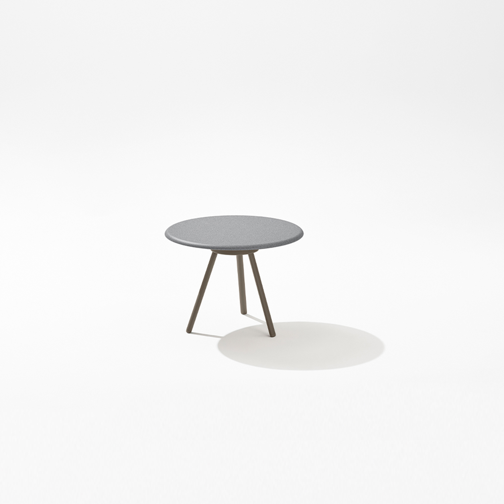 Zebra | Small table with top in speckled aluminium Zebra | Small table with top in speckled aluminium