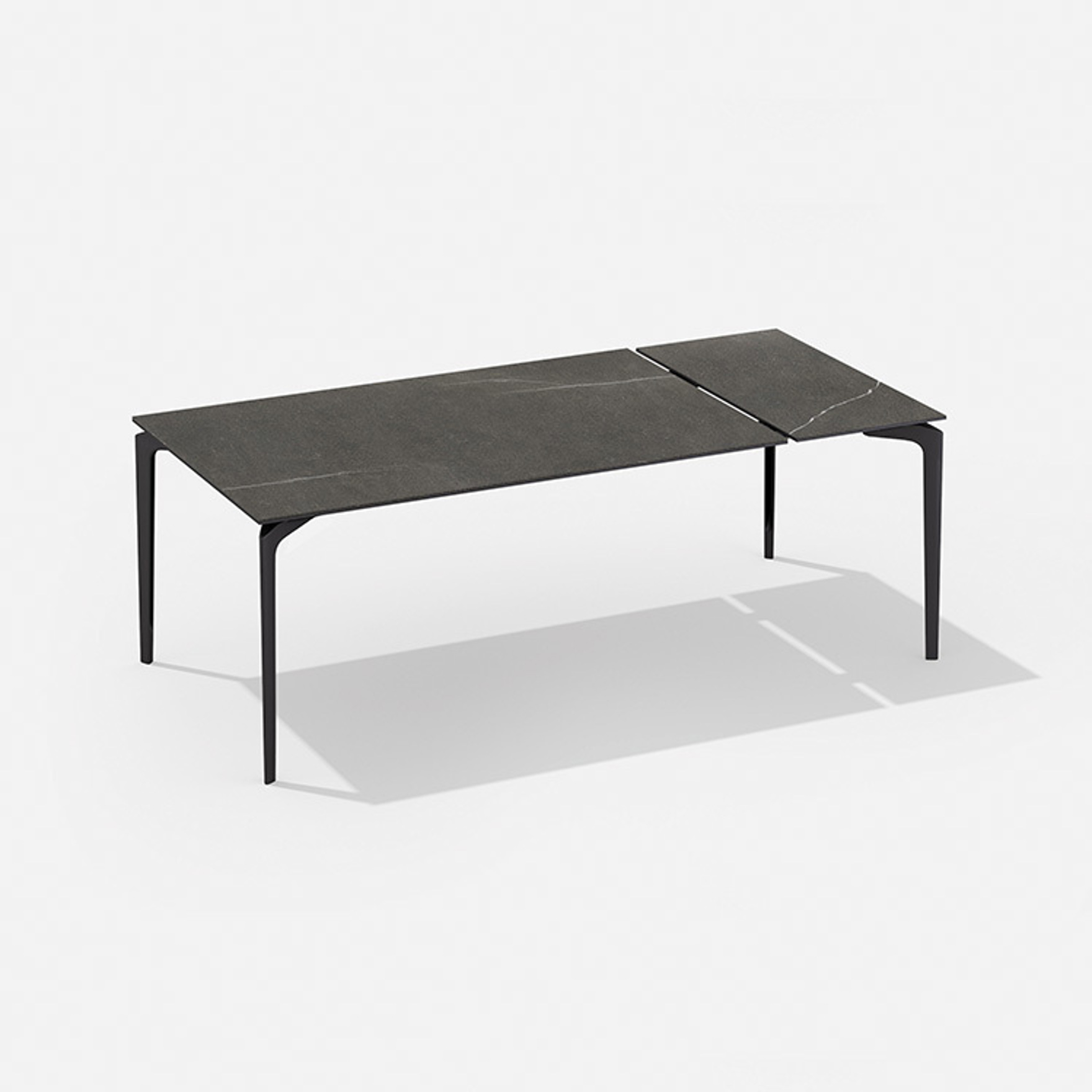 AllSize | Tavolo rettangolare allungabile con piano e prolunga in gres porcellanato (sp. 6 mm). Predisposto per una seconda prolunga 160-210 / 220-270 x 100 x h 76 cm AllSize | Tavolo rettangolare allungabile con piano e prolunga in gres porcellanato (sp. 6 mm). Predisposto per una seconda prolunga 160-210 / 220-270 x 100 x h 76 cm
