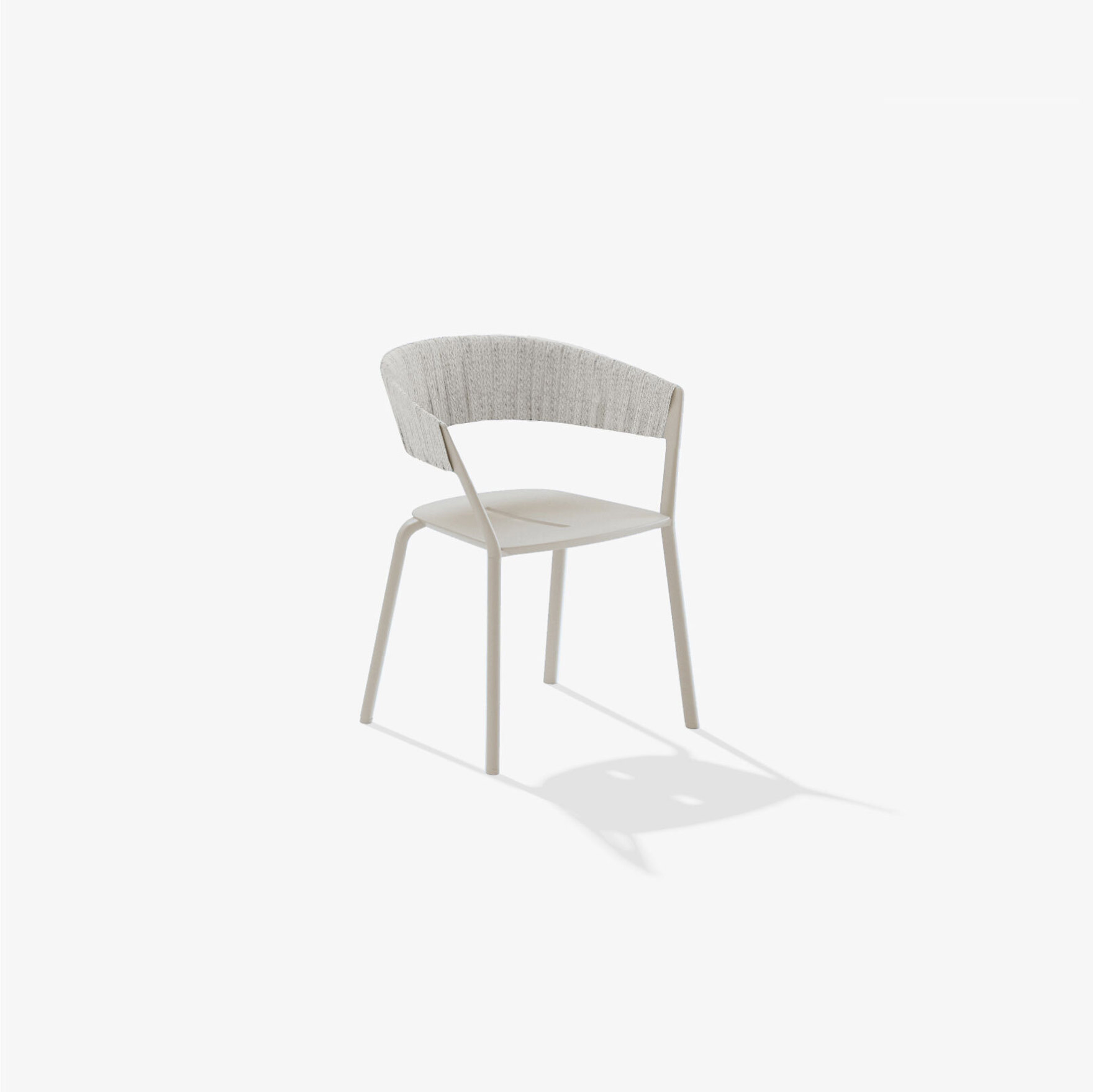 Ria | Dining armchair with partially woven rope Ria | Dining armchair with partially woven rope