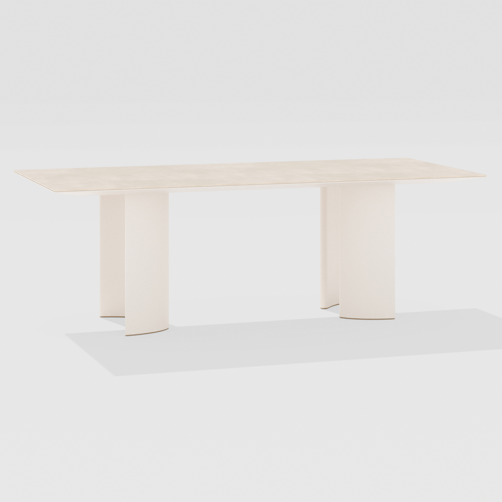 Naca | Rectangular table with top in porcelain stoneware 220/260/300 x 100 x h 72 cm Naca | Rectangular table with top in porcelain stoneware 220/260/300 x 100 x h 72 cm