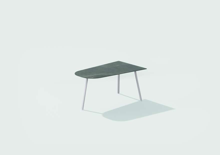 Mosaiko | Low table with top in porcelain stoneware
