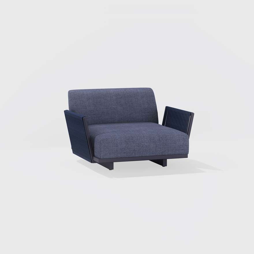 Solaris | Armchair with woven pattern