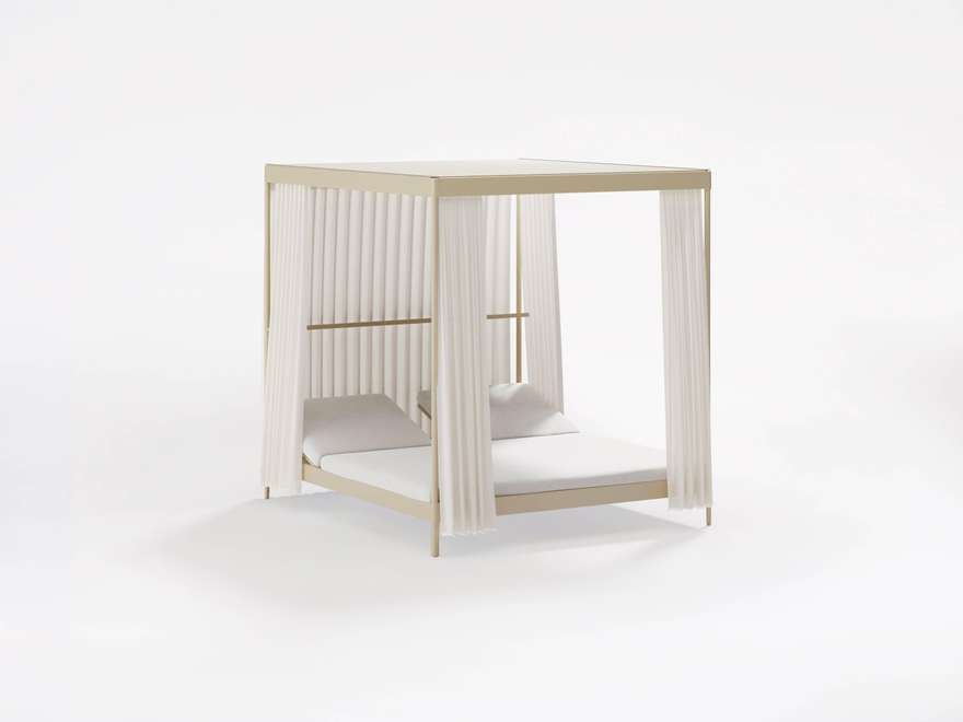 Solaris Evo | Double sunlounger with cover and curtains Solaris Evo | Double sunlounger with cover and curtains