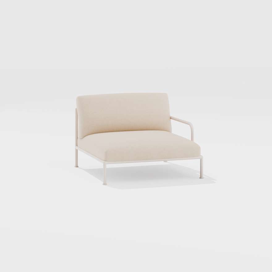 Roè | Armchair with left armrest