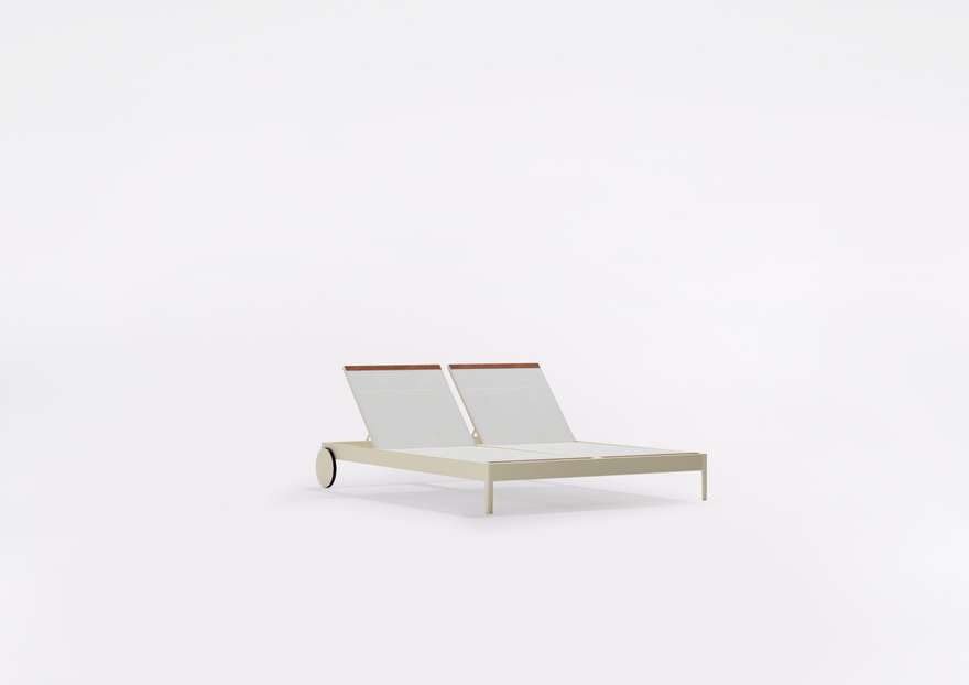 Solaris Evo | Double sunlounger with castors Solaris Evo | Double sunlounger with castors